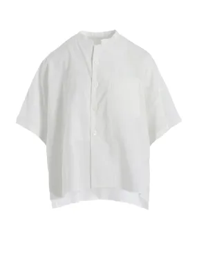 [Y's BORN PRODUCT] THIN COTTON TWILL HALF SLEEVE BOX SHIRT Moisture Wicking Layer