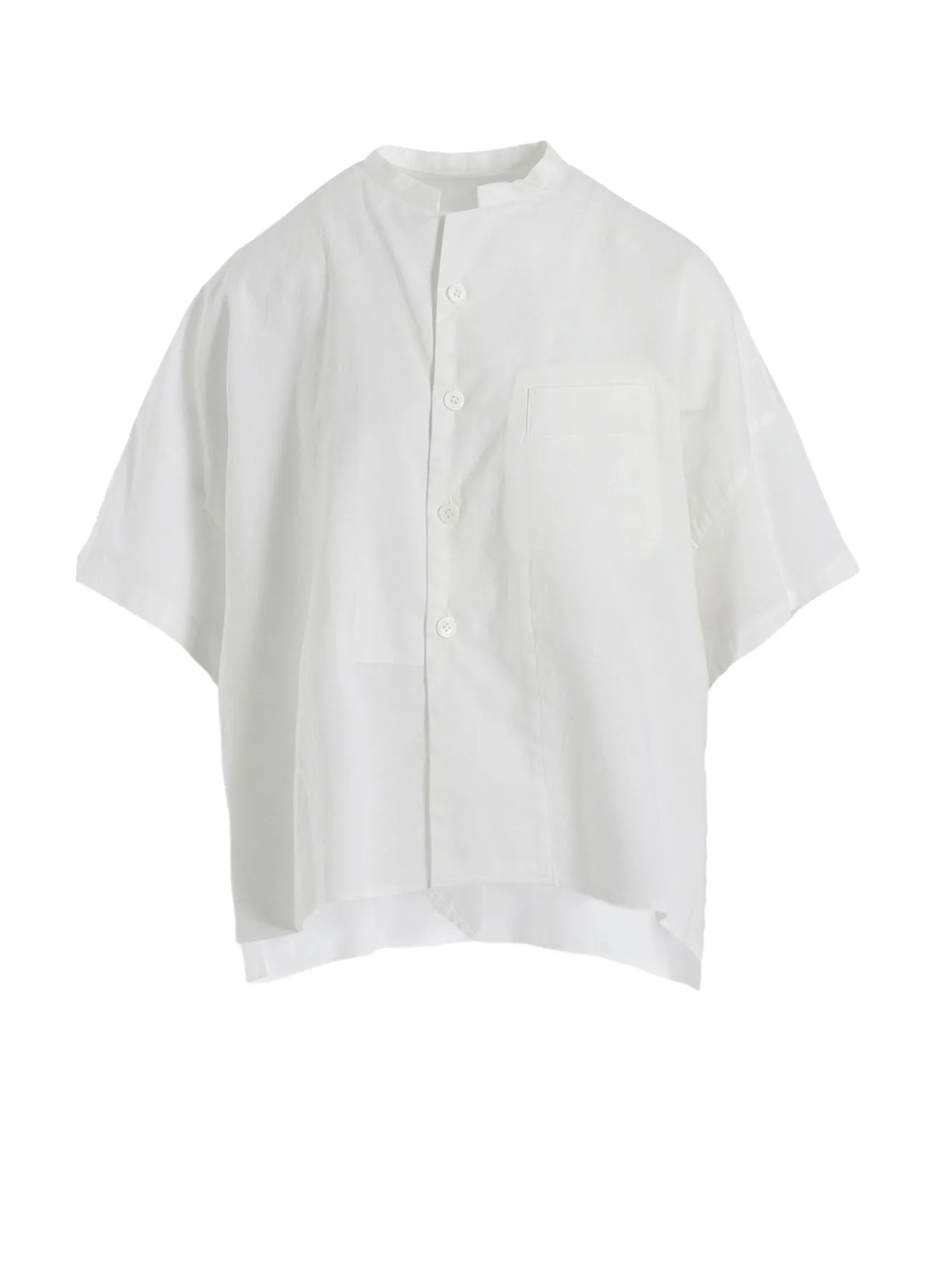 [Y's BORN PRODUCT] THIN COTTON TWILL HALF SLEEVE BOX SHIRT Moisture Wicking Layer