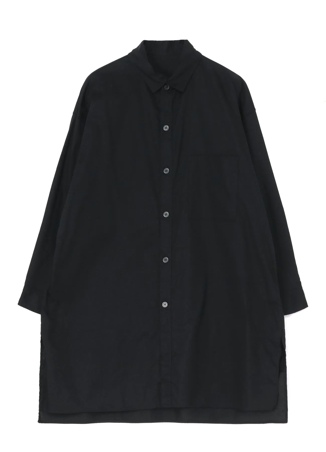 Artistic Design Streamlined Design [Y's BORN PRODUCT] THIN COTTON TWILL OVERSIZED LONGSLEEVE SHIRT