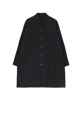 [Y's BORN PRODUCT] THIN COTTON TWILL OVERSIZED LONGSLEEVE SHIRT Non Iron Material Layered Collar