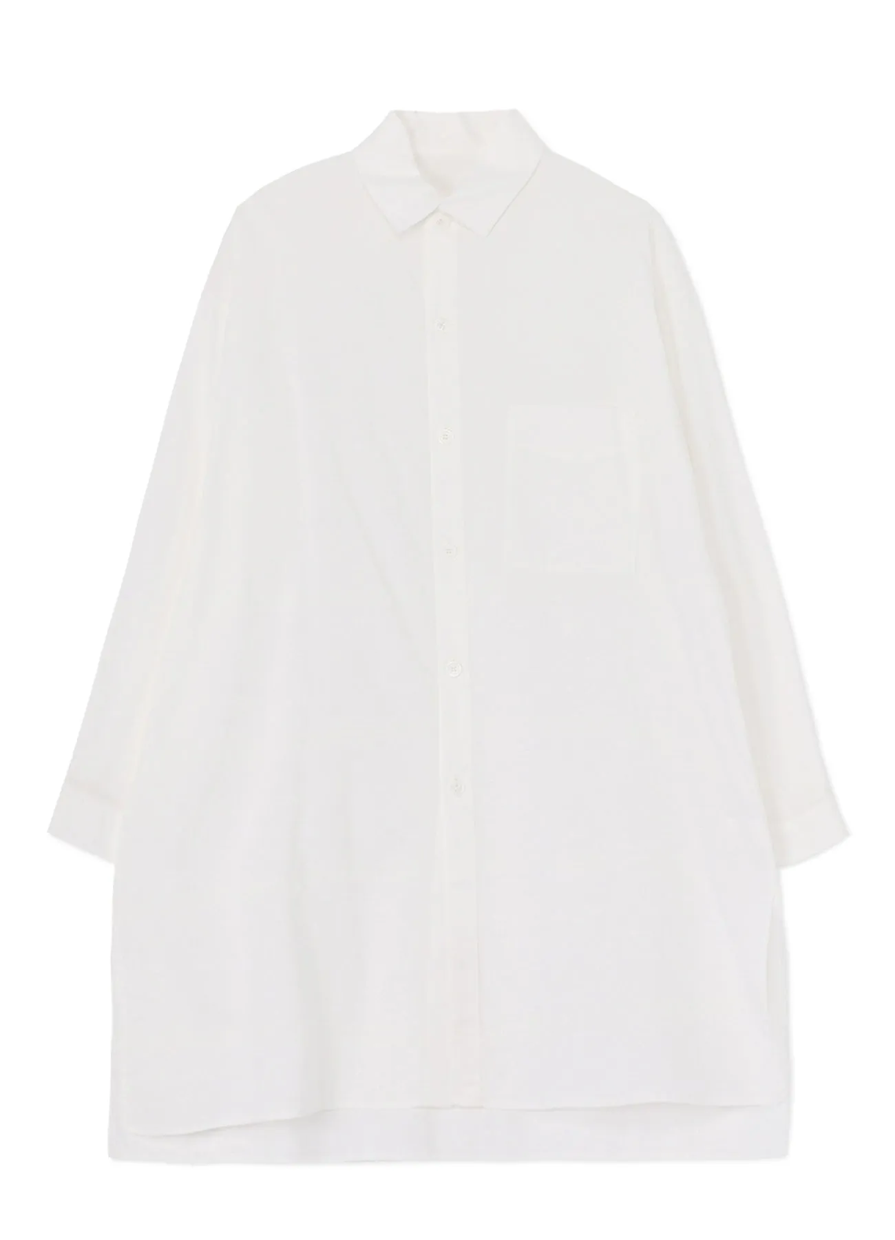 [Y's BORN PRODUCT] THIN COTTON TWILL OVERSIZED LONGSLEEVE SHIRT Beach Wear