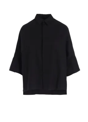 [Y's BORN PRODUCT] THIN COTTON TWILL WIDE CUFFS SHIRT Quick Dry Construction