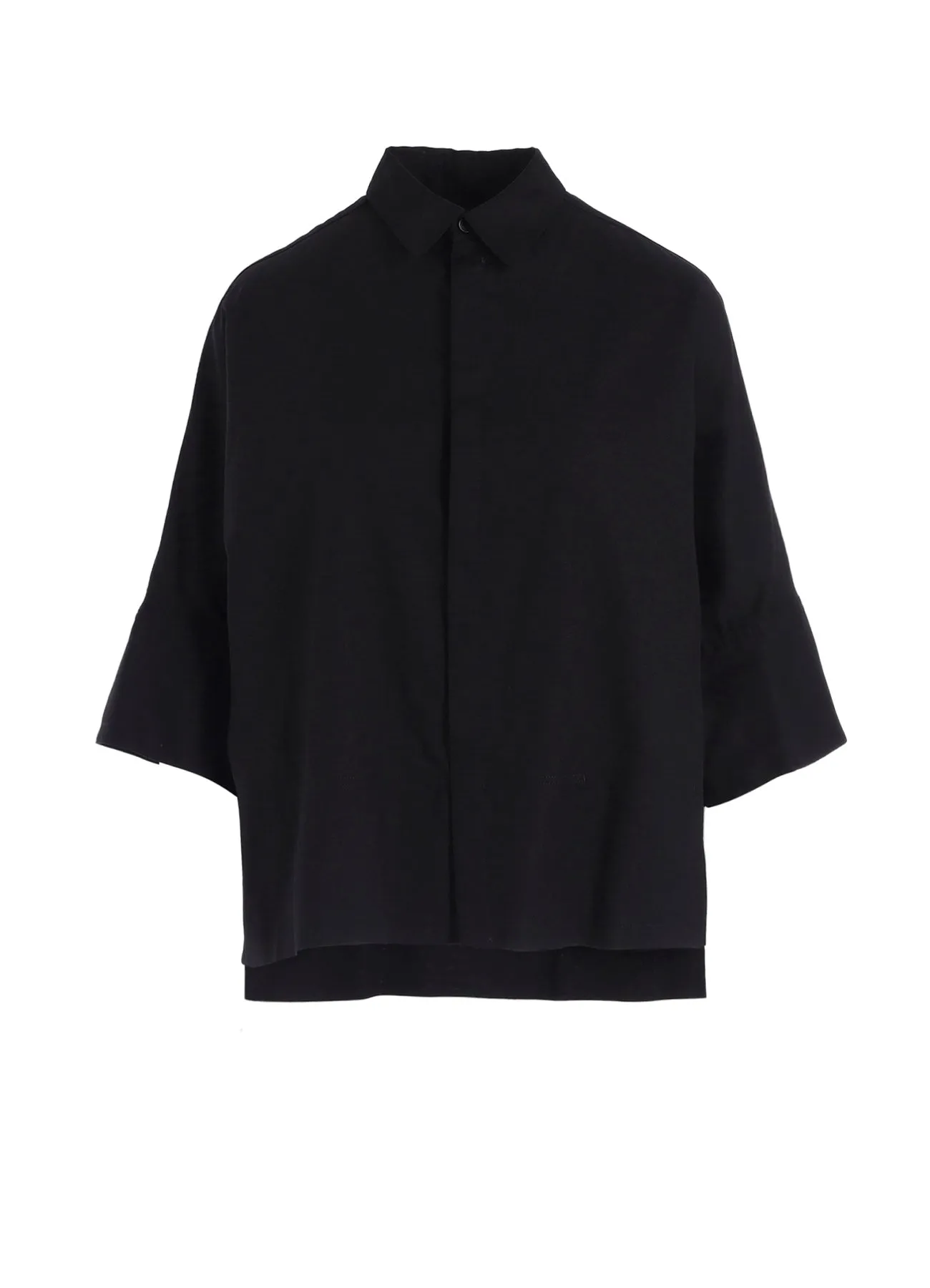 [Y's BORN PRODUCT] THIN COTTON TWILL WIDE CUFFS SHIRT Quick Dry Construction