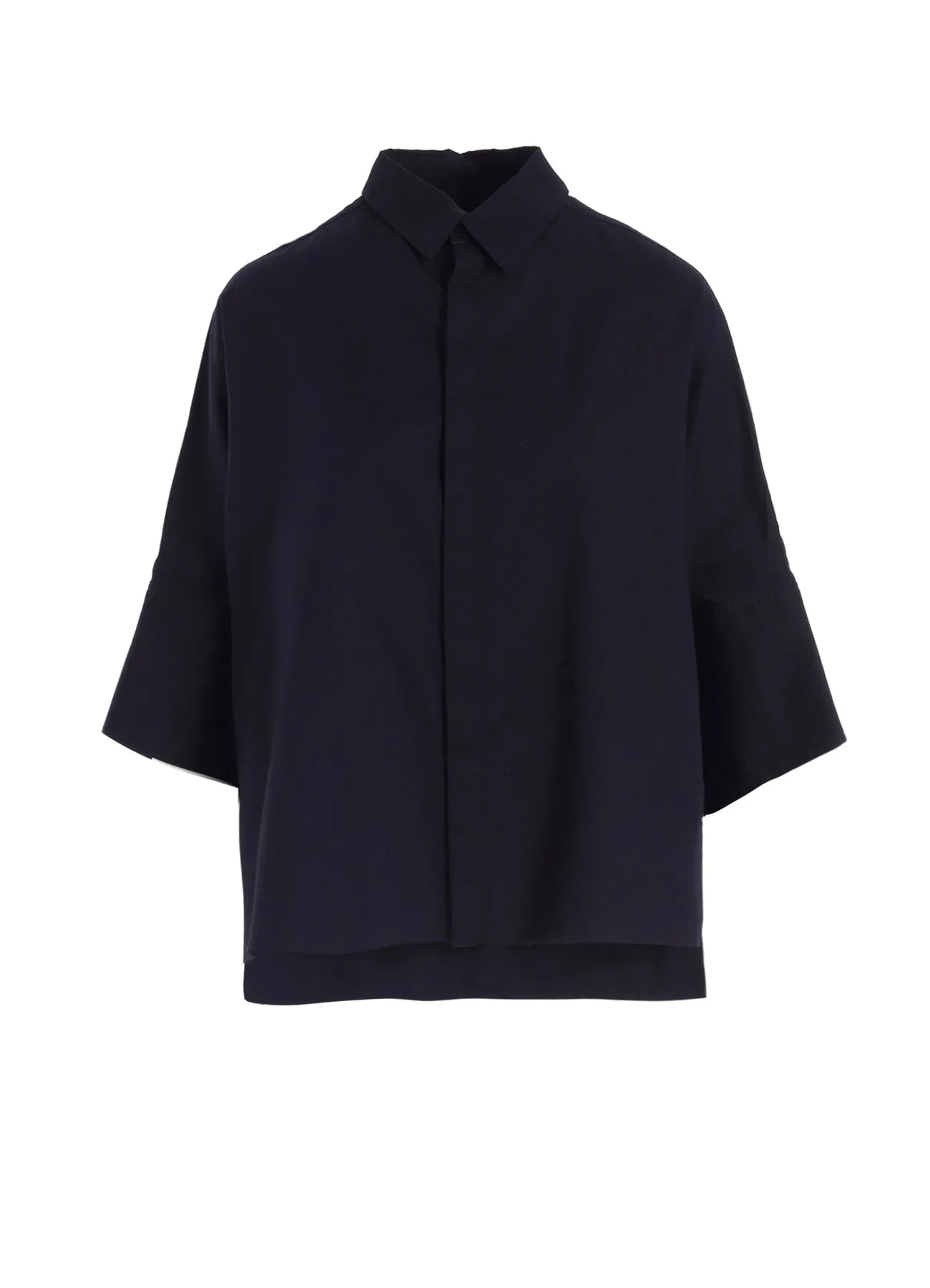 Streetwear [Y's BORN PRODUCT] THIN COTTON TWILL WIDE CUFFS SHIRT