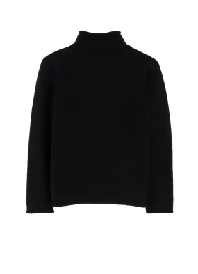Timeless Feel Modern Basic ??Y's for men ?? MASSES??WOOL SINGLE STITCH MOCK NECK PULLOVER