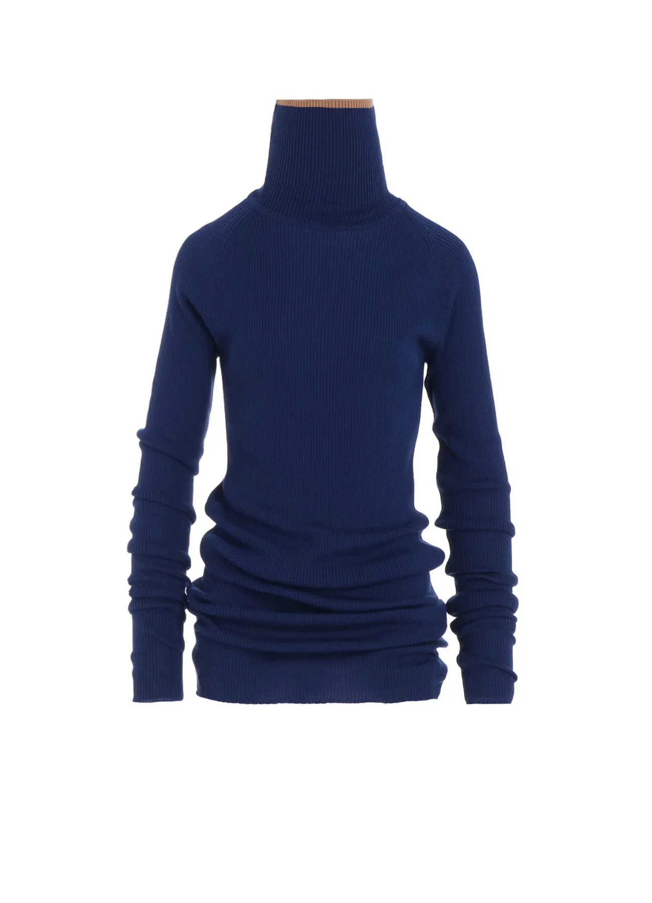 Ventilated Panels WrinkleResistant Yarn Y's ?? JOHN SMEDLEY TURTLENECK RIBBED KNIT
