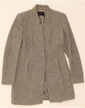 ZARA Womens Blazer Jacket UK 10 Small Grey Trendy Design
