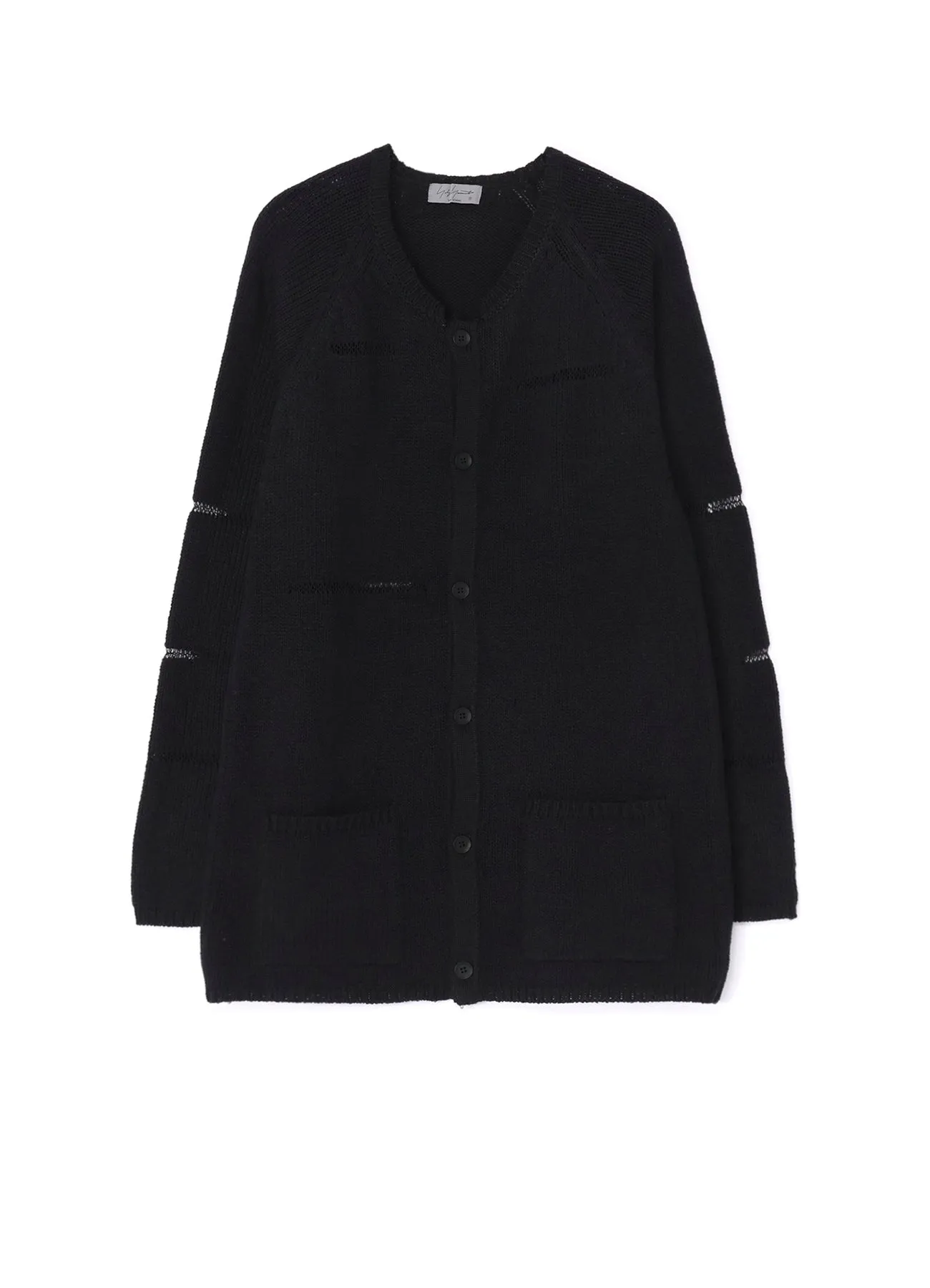 3G JERSEY STITCH DAMAGED DESIGN ROUND NECK LONG CD Balanced Stretch Structure