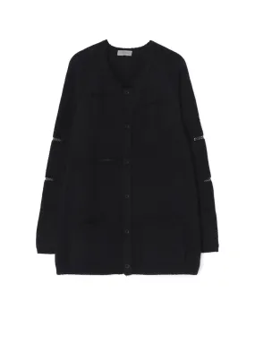 3G JERSEY STITCH DAMAGED DESIGN ROUND NECK LONG CD Balanced Stretch Structure