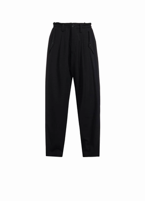 Comfort-First WOOL GABARDINE HEM TAB GABARDINE PANTS