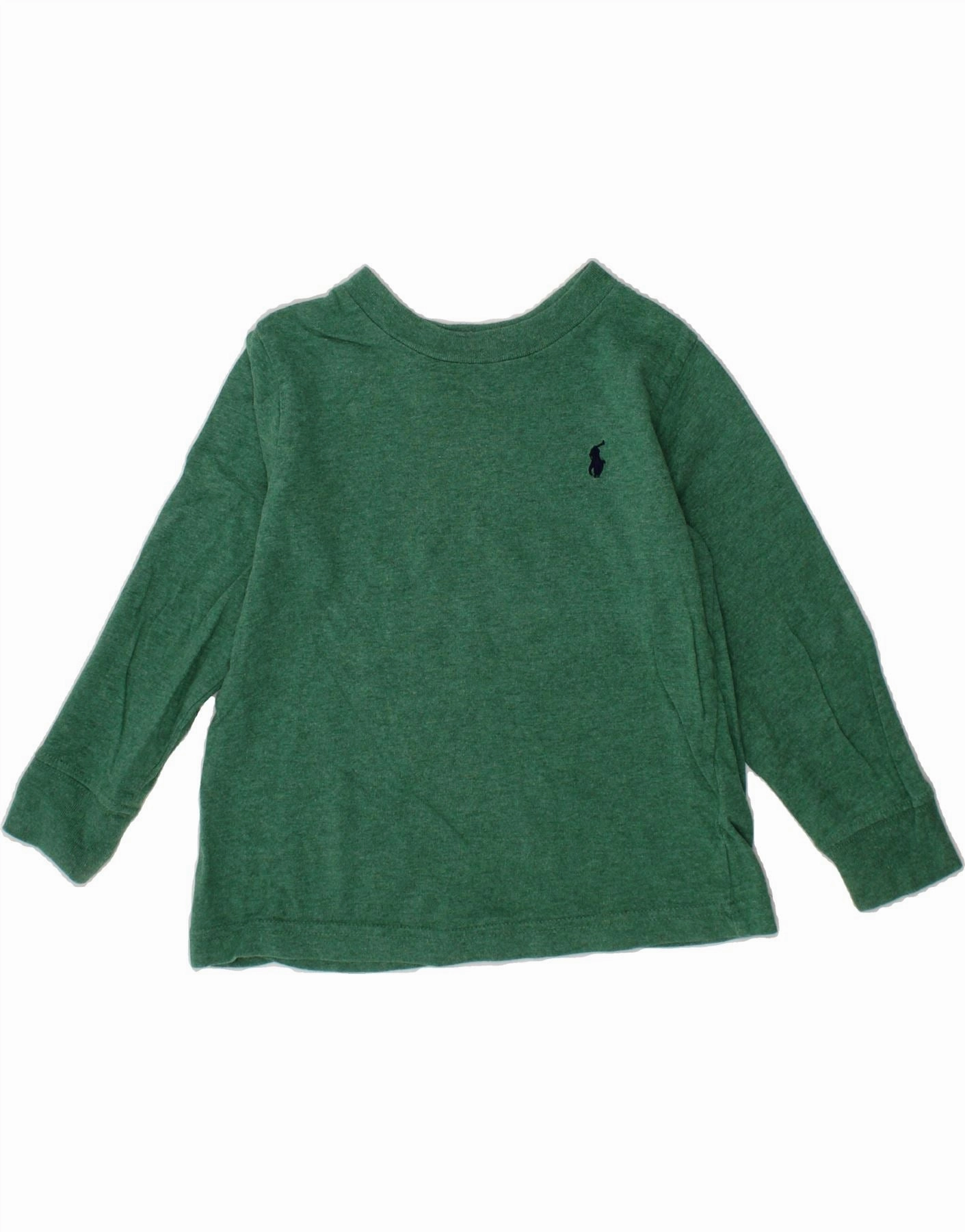 Workwear Ready POLO RALPH LAUREN Baby Boys Top Long Sleeve 18-24 Months Green Cotton
